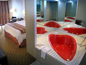 Heart shaped Jacuzzi tub