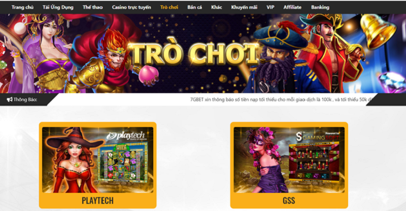 7GBet - Nền tảng giải tr&iacute; c&aacute; cược đỉnh cao bậc nhất 2023