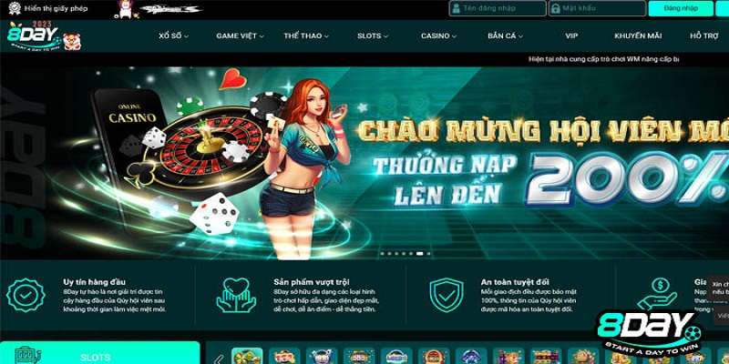 8DAY &ndash;&nbsp; Link v&agrave;o nh&agrave; c&aacute;i uy t&iacute;n 8DAY mới nhất 2023