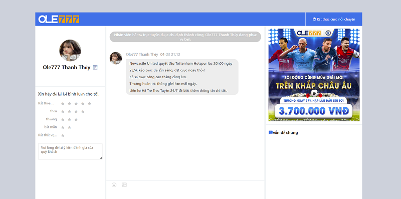 OLE777 - Nh&agrave; c&aacute;i d&agrave;nh cho d&acirc;n chơi c&aacute; cược đẳng cấp